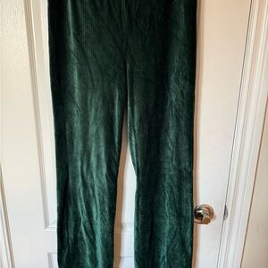 Green Velvet Pants